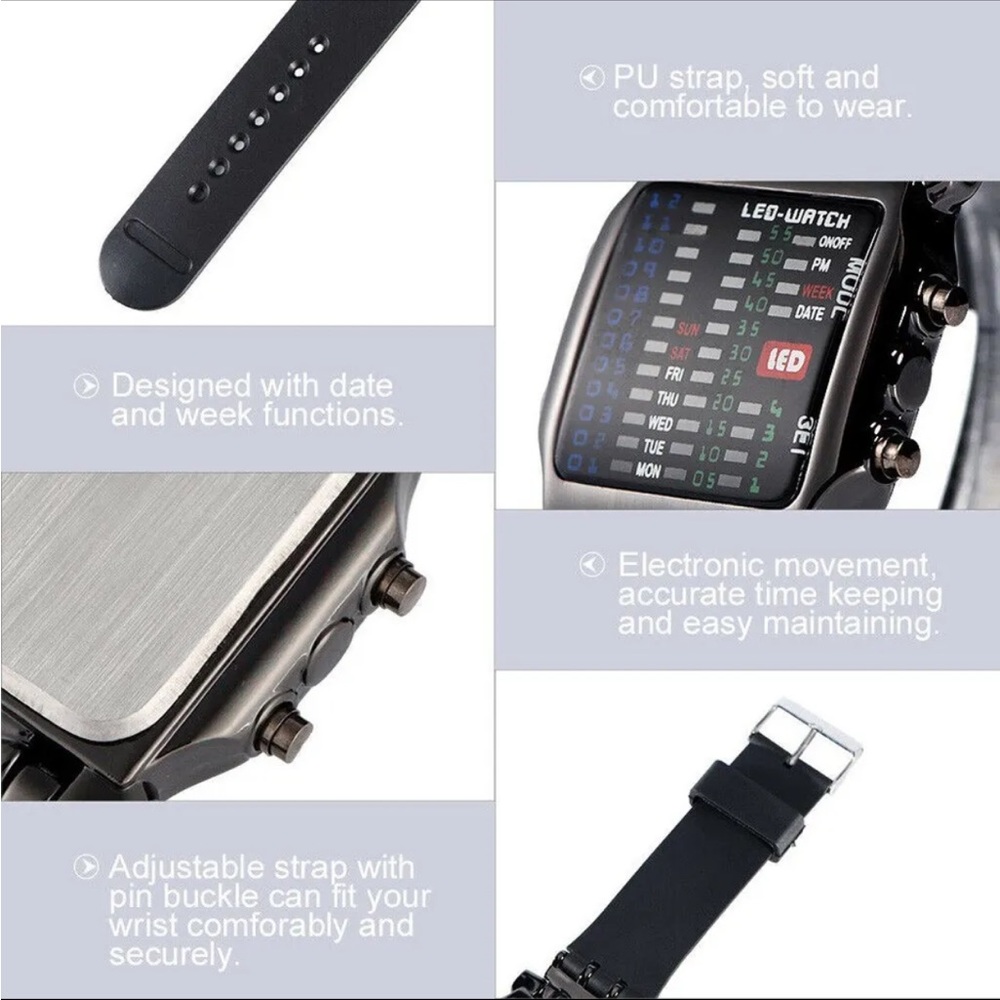 LED Electronics Watch - Picture 4 of 6